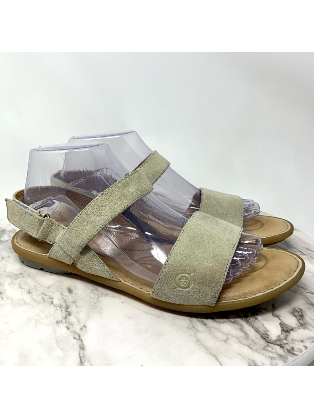 Born Open Toe Multi Strap Suede Comfort Sandals 9 Classic Casual Bohemian Resort